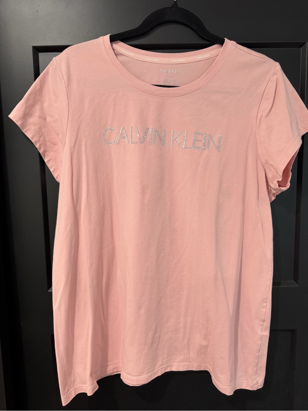 Calvin Klein Pink Short Sleeve Logo Tee